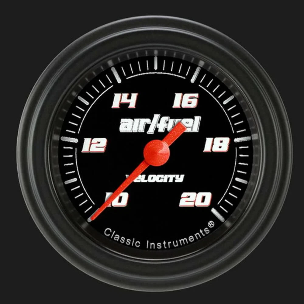 Velocity Black 2 1_8_ Air Fuel Ratio Gauge VS194BBLF